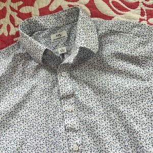 HPS Flowered Mens Button